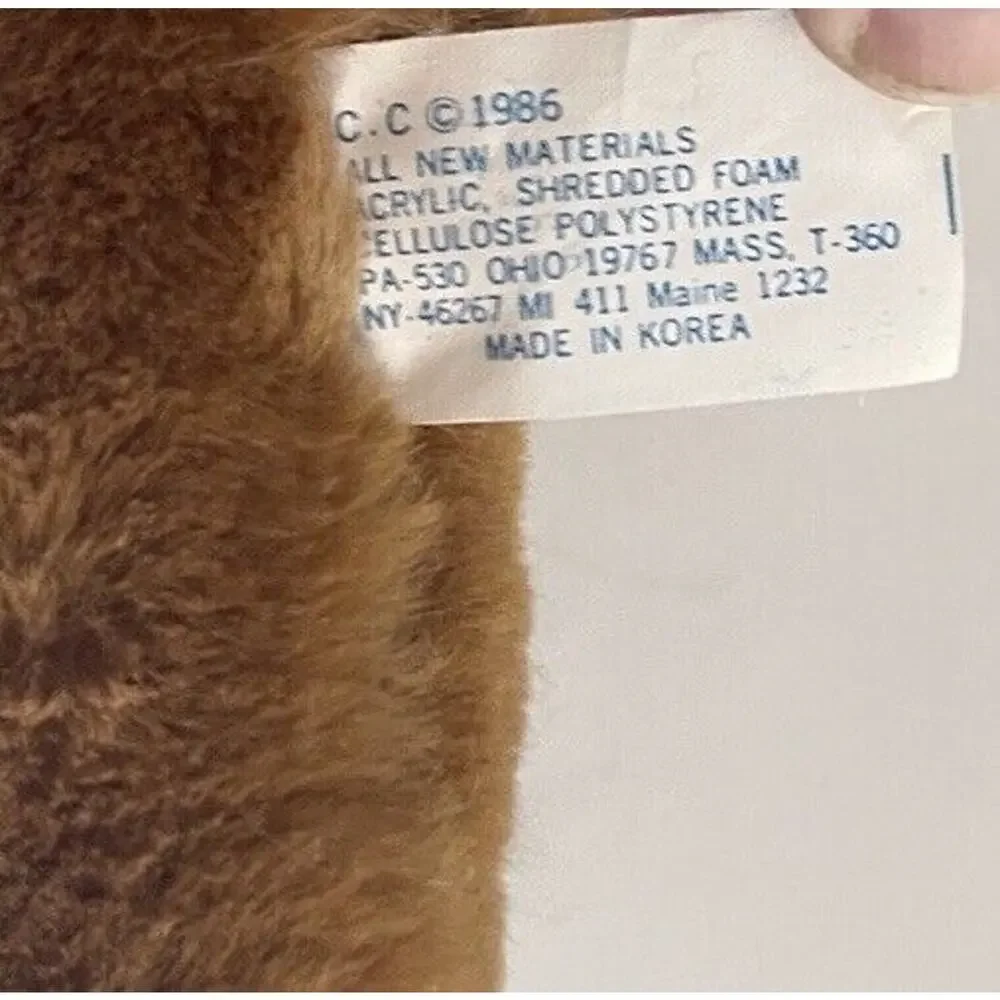 Vintage Mama Bear with Baby 10 Inch Plush Stuffed Animal Toy 1986 Made in Korea